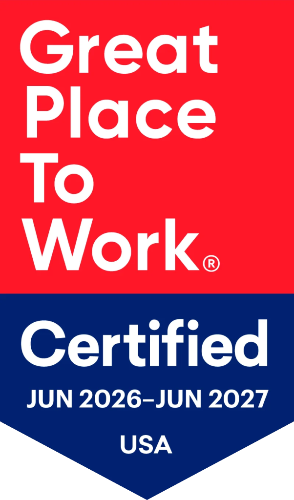 Great Place To Work
Certified
Jun 2026 - Jun 2027
USA